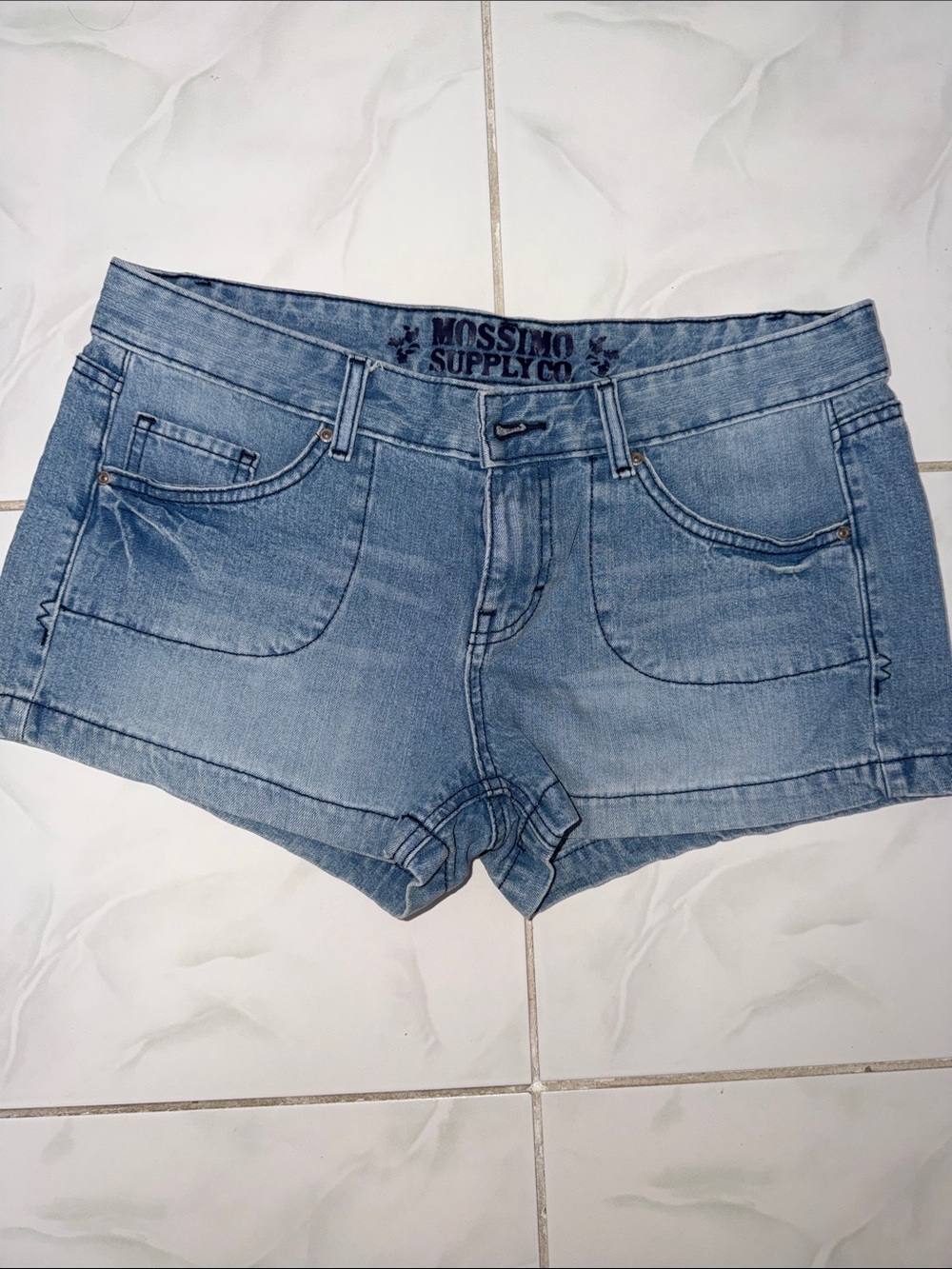 Mossimo Supply Co. Light Blue Denim Cutoff Shorts